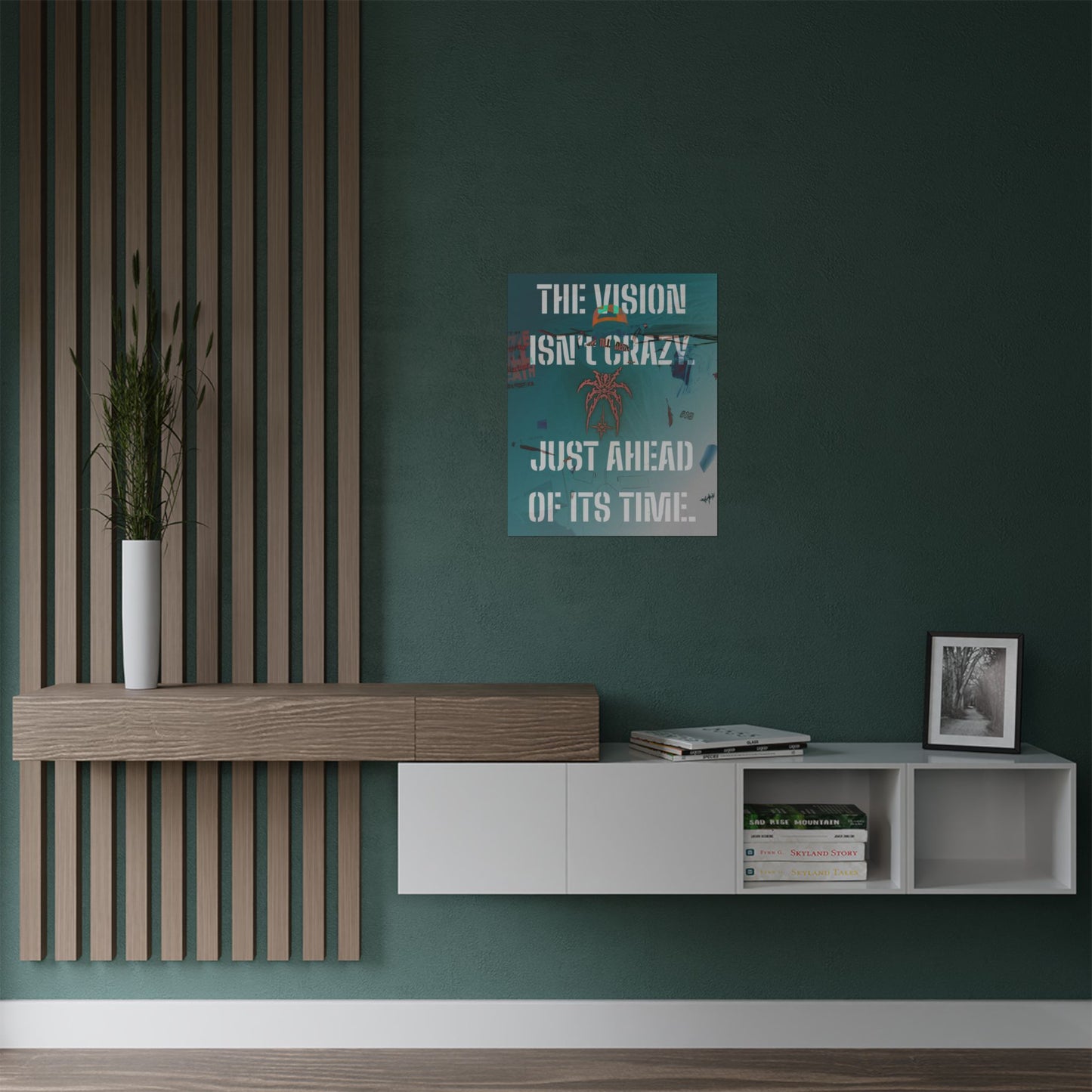 Visionary Satin Poster - Teal