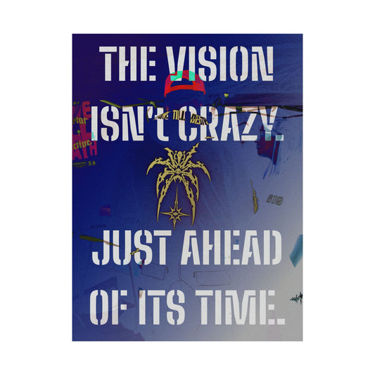 Visionary Satin Poster - Blue