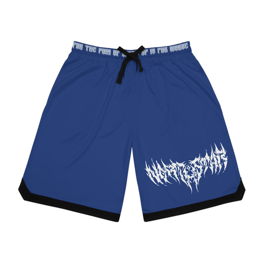 Ribbed Basketball Shorts - Blue